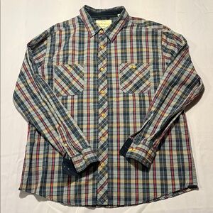 Weatherproof Multicolor Plaid Casual Shirt
